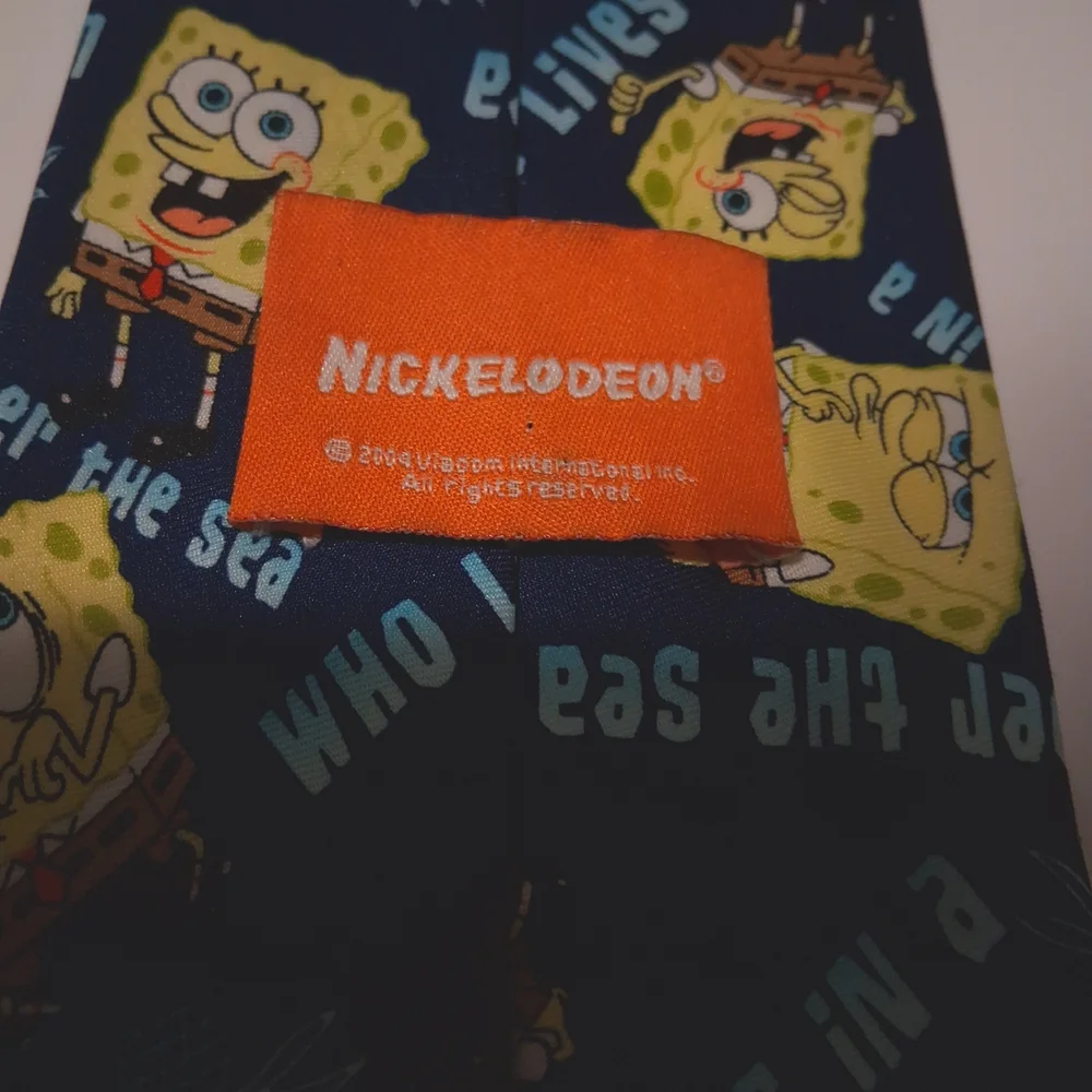 Nickelodeon SpongeBob Kids Tie - Blue and Yellow